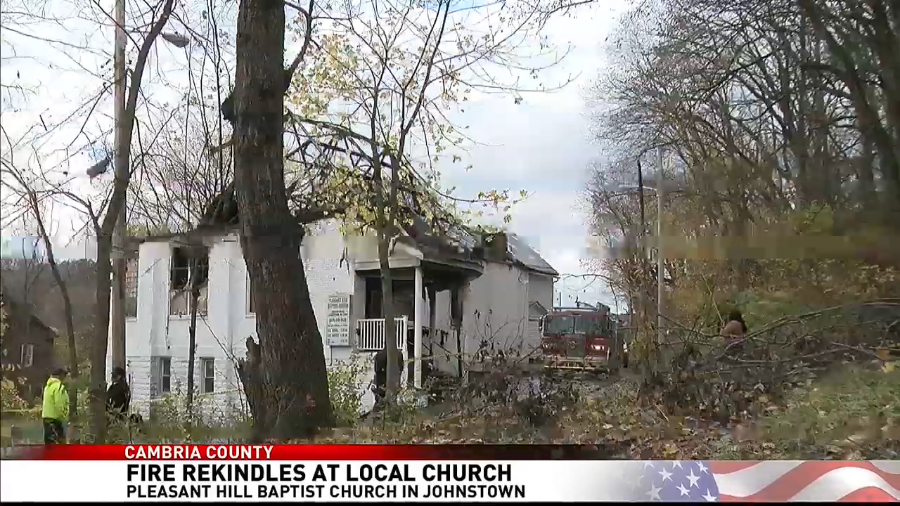 Johnstown Church Fire Rekindles - Fox8